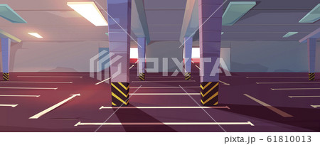 Vector cartoon underground car parking 61810013