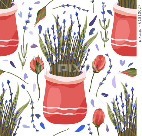 Provence seamless vector pattern. 61810027