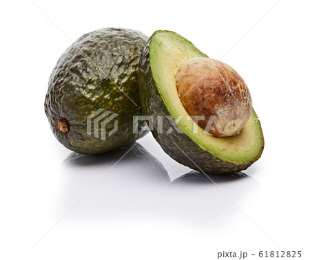 Avocado Isolated on White Background Avocado Isolated on White Background 61812825