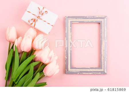 Happy Women's Day, Mother's Day concept. top view 61815869