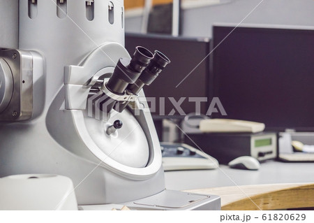 a transmission electron microscope in a scientific laboratory 61820629