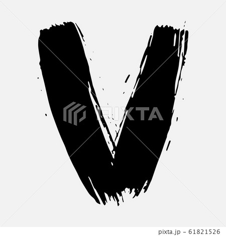 Separate letters drawn with a brush. Separate letters drawn with a brush. 61821526