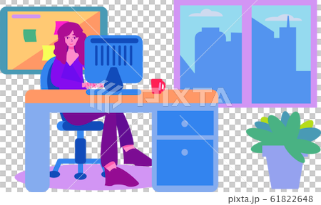 Women working in the company / vector Women working in the company / vector 61822648