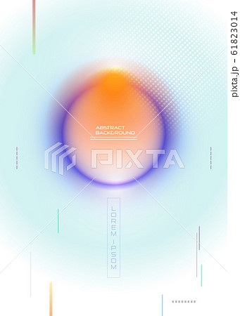 Vector abstract background, Composition colorful fluid abstraction, holographic and gradient color design in A4 size for backgrounds. Layout template for banner, poster, wallpaper, flyer, brochure 61823014