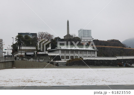 ■ 甲府城 ■ 舞鶴城公園 ■ 積雪 ■ 山梨県 ■ 冬 61823550