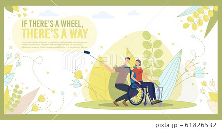 Disabled People Optimistic Life Position Vector Disabled People Optimistic Life Position Vector 61826532