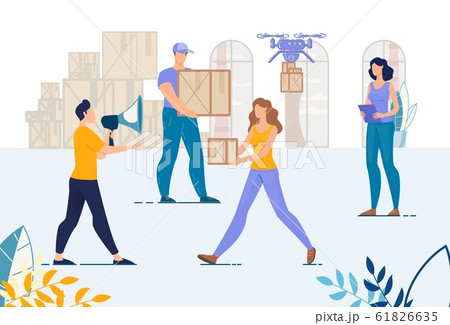 Warehouse, Loaders Team, Logistic Working Process Warehouse, Loaders Team, Logistic Working Process 61826635