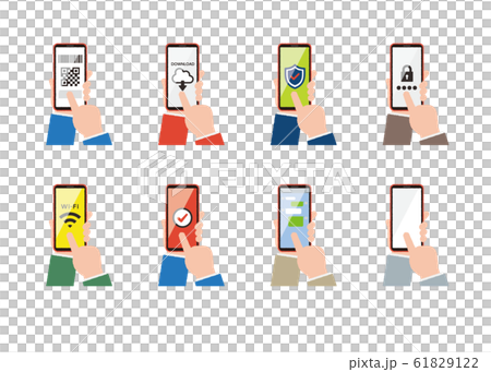 智能手機操作圖標 智能手機操作圖標 61829122