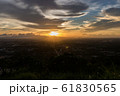Beautiful golden sky panorama view in the evening 61830565