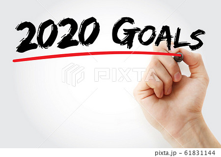 2020 Goals with marker, business concept 2020 Goals with marker, business concept 61831144