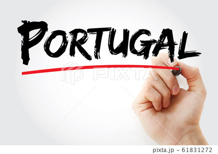 Portugal text with marker Portugal text with marker 61831272