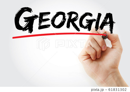 Georgia text with marker 61831302