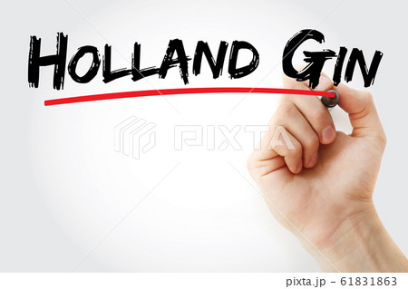 Holland Gin text with marker Holland Gin text with marker 61831863