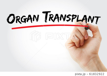 Organ Transplant text with marker Organ Transplant text with marker 61832922