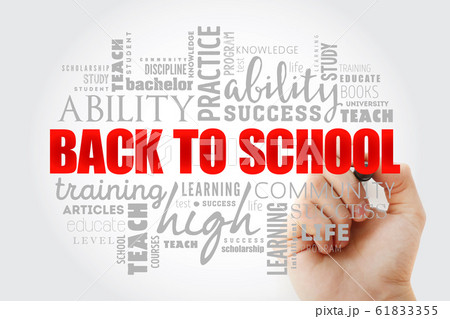 Back to School word cloud collage 61833355