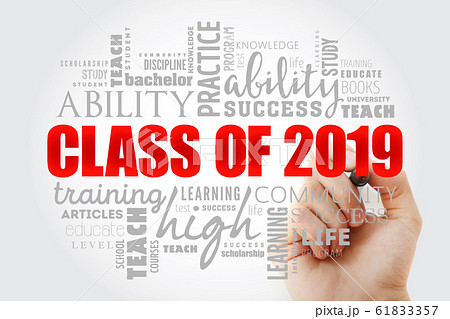 CLASS OF 2019 word cloud collage 61833357