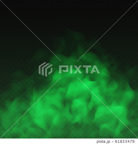 Green fog, bad smell or toxic smoke cloud isolated on transparent background. Green fog, bad smell or toxic smoke cloud isolated on transparent background. 61833479