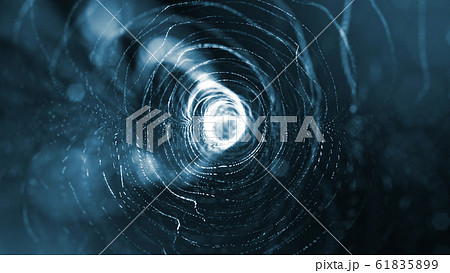 Microworld or sci-fi theme. 3d rendering background of glowing particles that form curved lines and 3d surfaces, grid with depth of field, bokeh. Blue version 9 Microworld or sci-fi theme. 3d rendering background of glowing particles that form curved lines and 3d surfaces, grid with depth of field, bokeh. Blue version 9 61835899