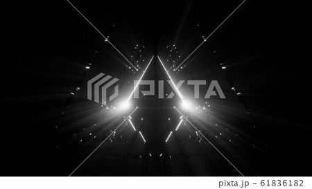 3d illustration beautiful magic triangle paradise door artwork design background wallpaper 61836182