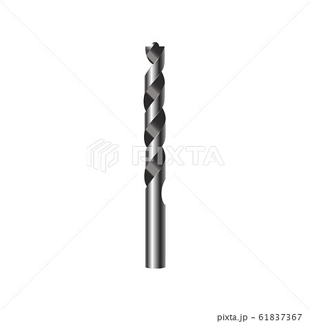 Realistic 3d Detailed Metallic Drill Bit. Vector Realistic 3d Detailed Metallic Drill Bit. Vector 61837367