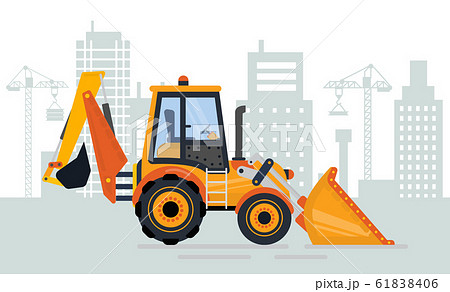 Construction Equipment Tractor Excavator in City 61838406