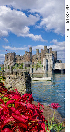 Famous Conwy Castle in Wales, United Kingdom, series of Walesh castles 61838692