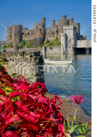 Famous Conwy Castle in Wales, United Kingdom, series of Walesh castles 61838693