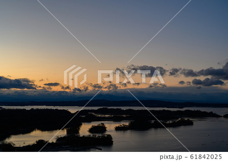 松島四大観 壮観 大高森の写真素材