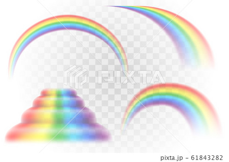 rainbow multicolor realistic vector illustration rainbow multicolor realistic vector illustration 61843282