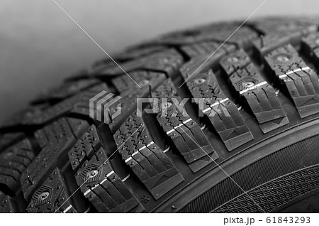 Fragment of a car studded tire Fragment of a car studded tire 61843293