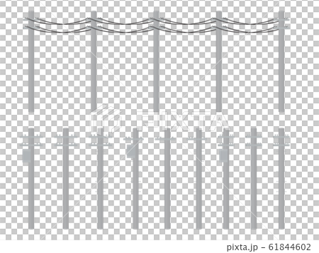 Telephone pole illustration set Telephone pole illustration set 61844602