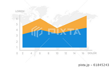 Set of orange and blue elements for infographic with world map presentation slides. Set of orange and blue elements for infographic with world map presentation slides. 61845243