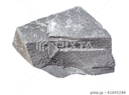 rough gray Argillite rock isolated on white 61845286