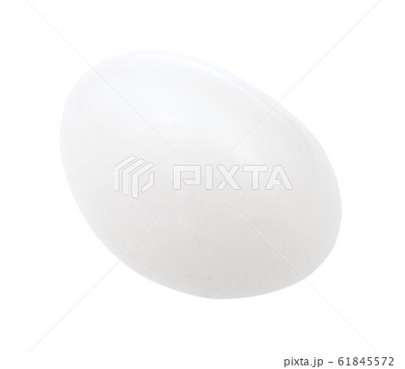 polished Milky quartz gemstone isolated on white 61845572