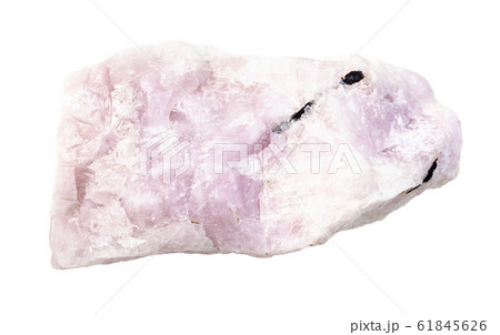 unpolished Ussingite rock isolated on white unpolished Ussingite rock isolated on white 61845626