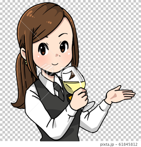 Sommelier white wine Sommelier white wine 61845812