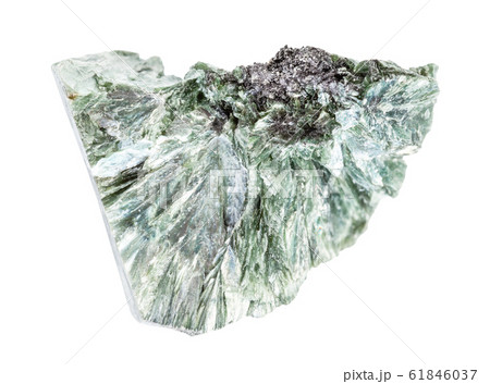 rough Clinochlore (chlorite) rock isolated on 61846037