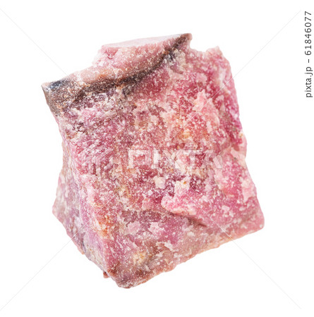 rough Rhodonite rock isolated on white background rough Rhodonite rock isolated on white background 61846077