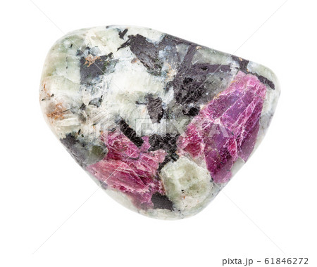 ruby gemstone in polished stone isolated ruby gemstone in polished stone isolated 61846272