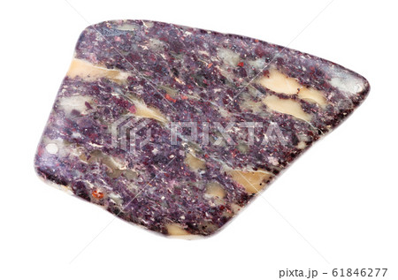 polished Alunite rock isolated on white polished Alunite rock isolated on white 61846277