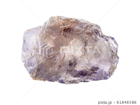 rough crystal of Cordierite (Iolite) isolated 61846586