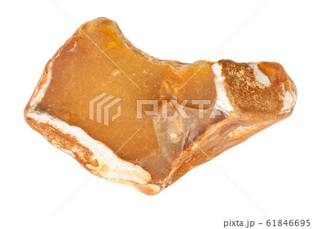 yellow Flint stone isolated on white yellow Flint stone isolated on white 61846695