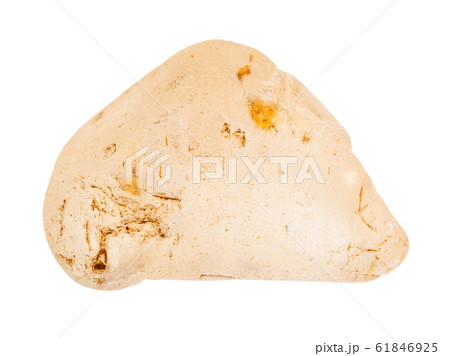 tumbled Topaz gem stone isolated on white tumbled Topaz gem stone isolated on white 61846925