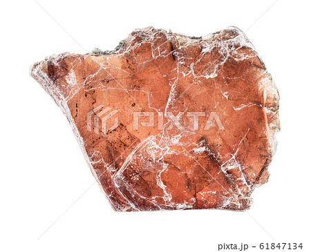 brown muscovite mica isolated on white brown muscovite mica isolated on white 61847134