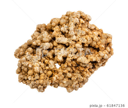 unpolished Grape chalcedony rock isolated 61847136