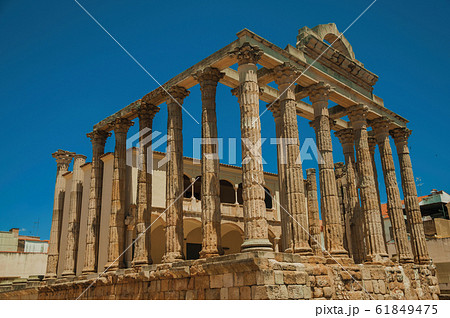 Marble columns in the Temple of Diana at Merida 61849475