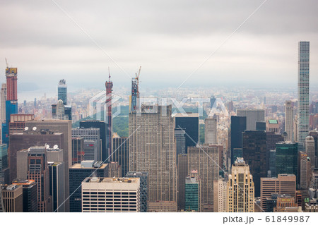 Aerial view of Manhattan skyscrapers 61849987