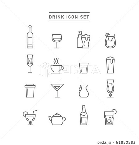 DRINK ICON SET DRINK ICON SET 61850583