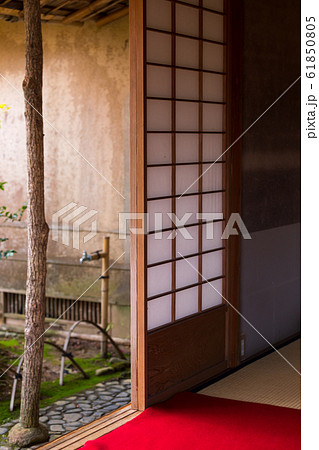 大河内山荘の秋、滴水庵 61850805