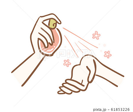 香水　手首　パーツカット 61853226